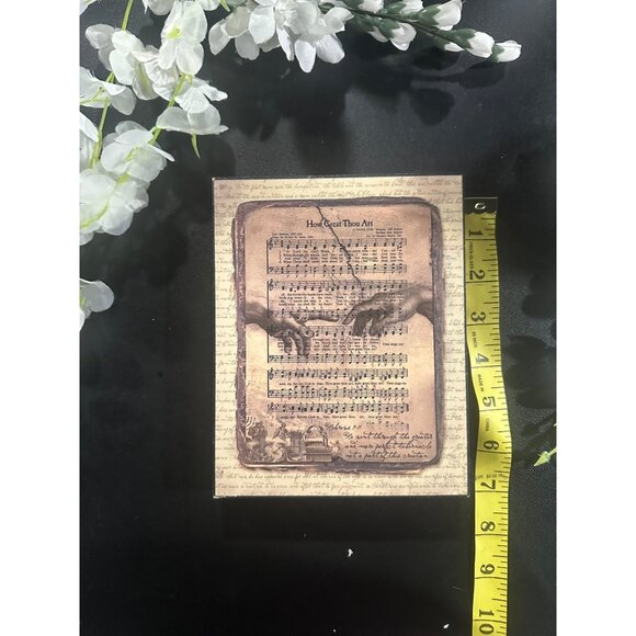 How Great Thou Art Sheet Music Wooden Decor Plaque With Stand & Wall Mount - Picture 8 of 8